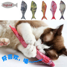 Relleno de Catnip Toys Juguetes de simulación felpa de pez gato Juguetes de masticación interactiva de Cat / Kitty / Kitten